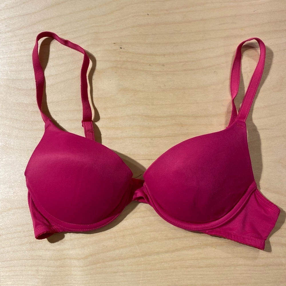 PINK Under Wire Push Up Bra 34 A (JD)